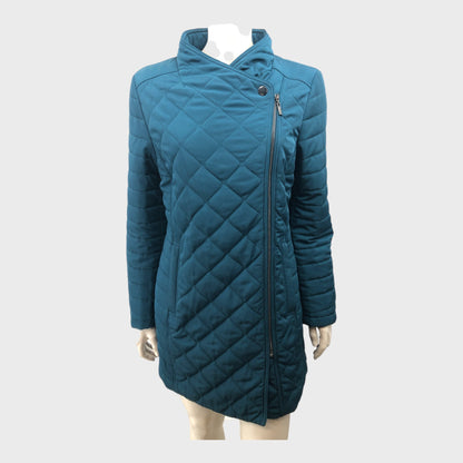 Turquoise Quilted Coat