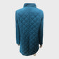 Turquoise Quilted Coat