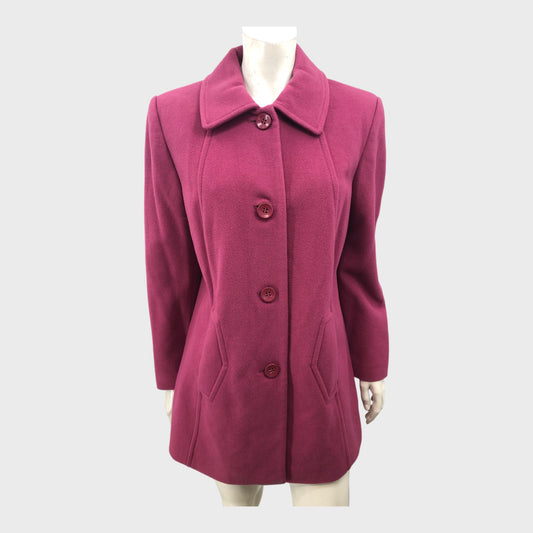 Mid Pink Wool Coat