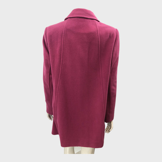 Mid Pink Wool Coat