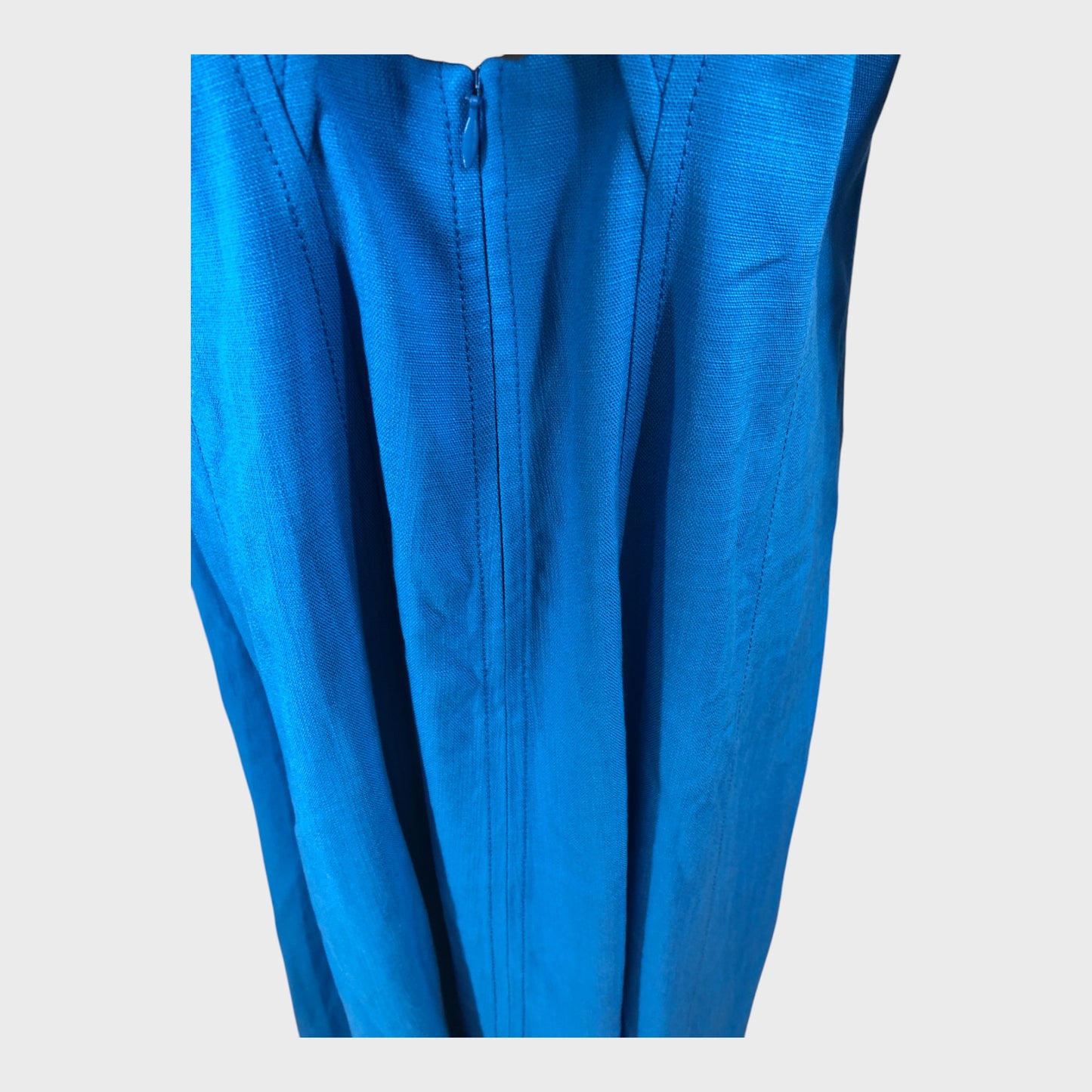 Branded Blue Tailored Midi Dress - Size 16