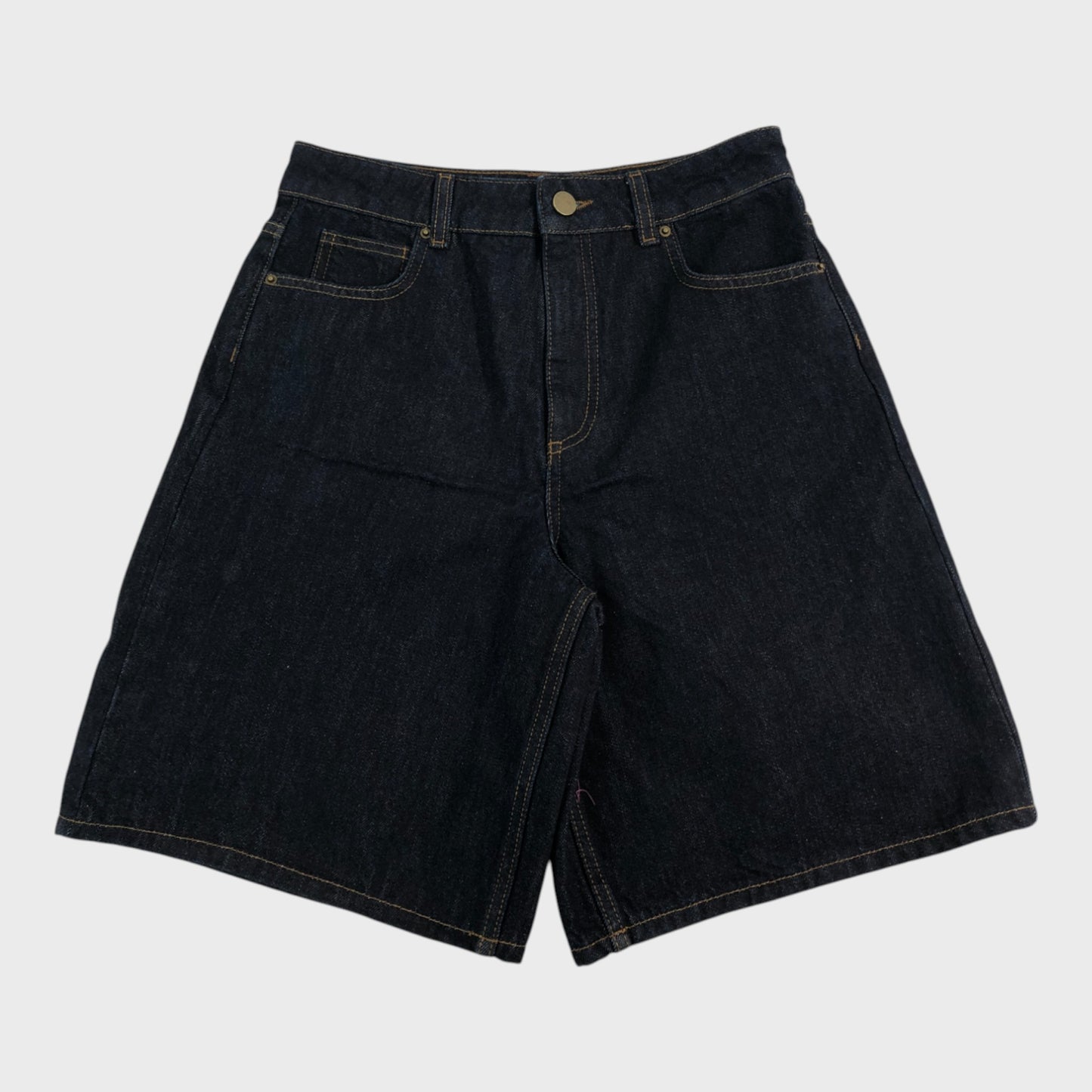 Branded Denim Bermuda Shorts - Size 10