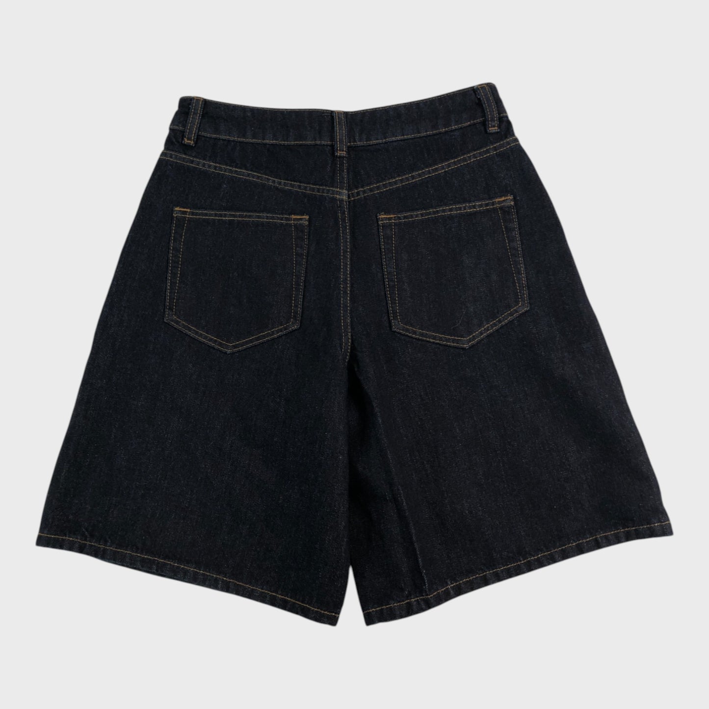 Branded Denim Bermuda Shorts - Size 10