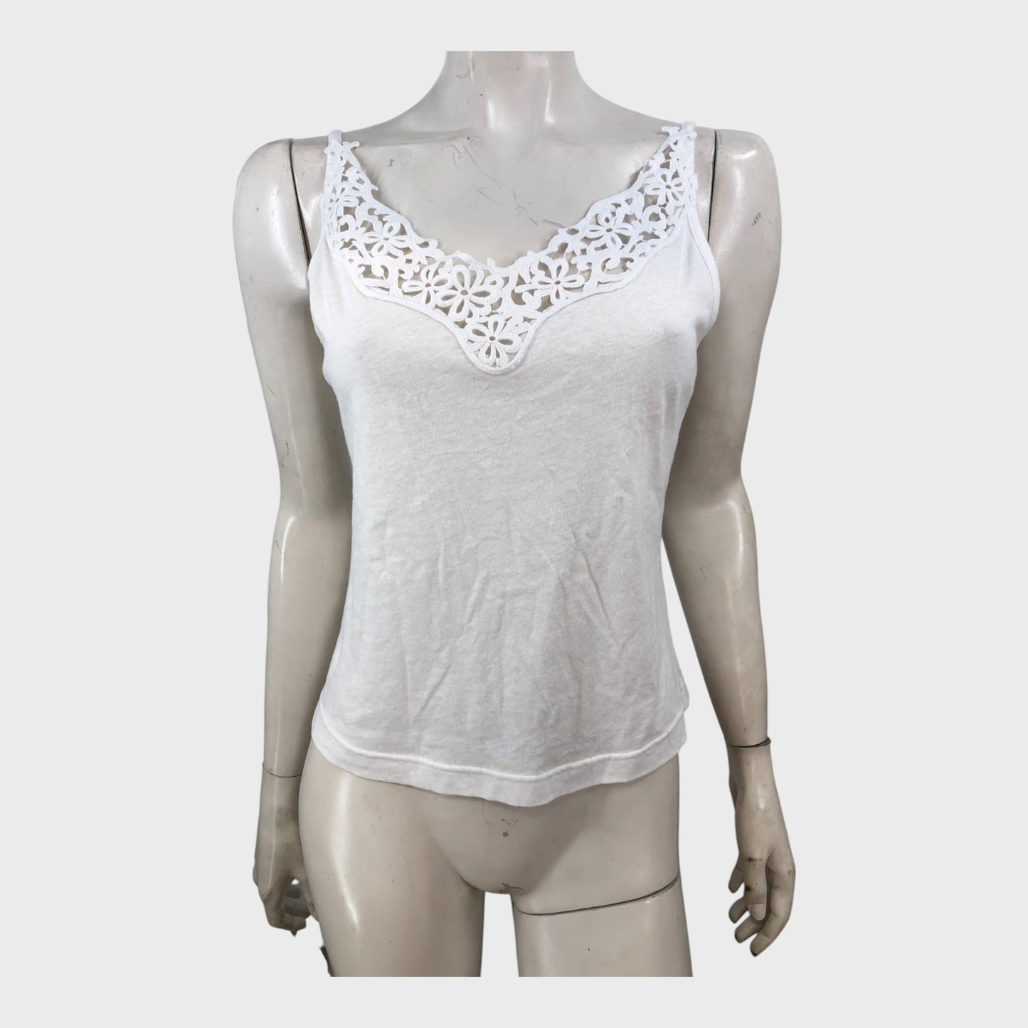 Branded White Vest - Size 8