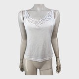 Branded White Vest - Size 8