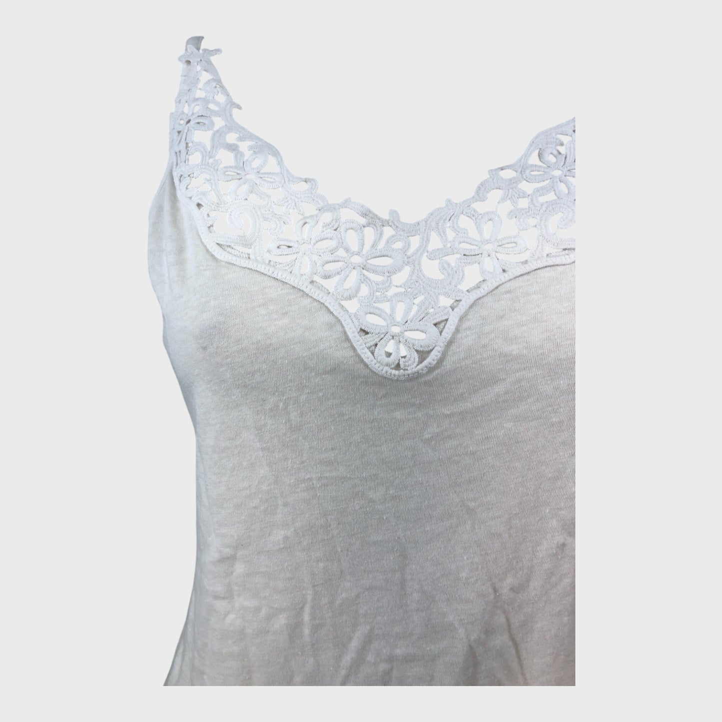 Branded White Vest - Size 8
