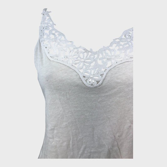 Branded White Vest - Size 8