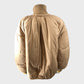 BEIGE Women's Puffer Jacket UK Size 12 Zip Closure Bow Accent Winter