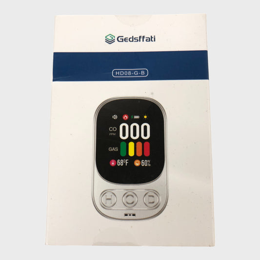 GEDSFFATI HD08-G-B Smoke & Gas Detector CO Monitor 1000mAh Lithium Battery