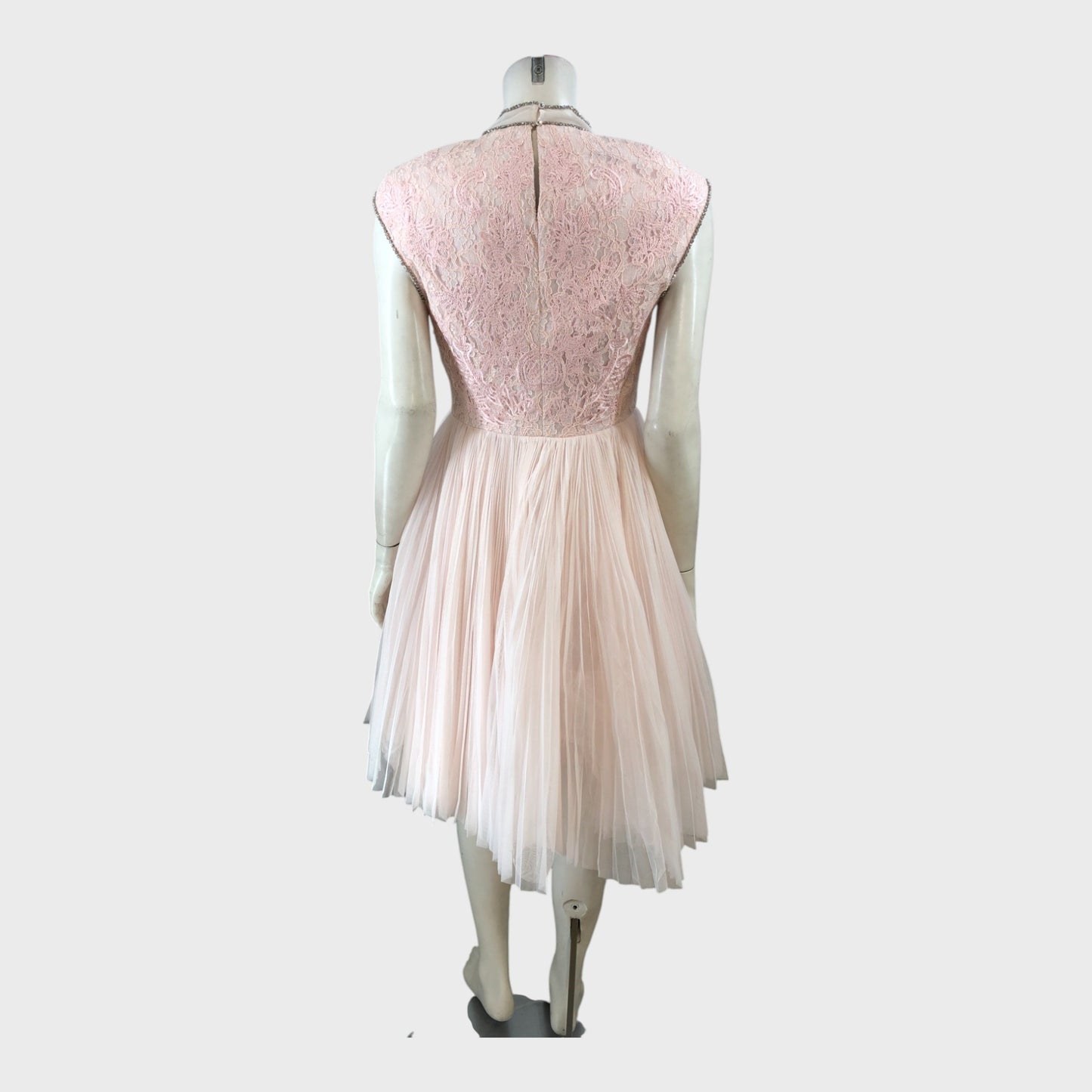 Ted Baker Pink Pleated Embellished Tulle Dress