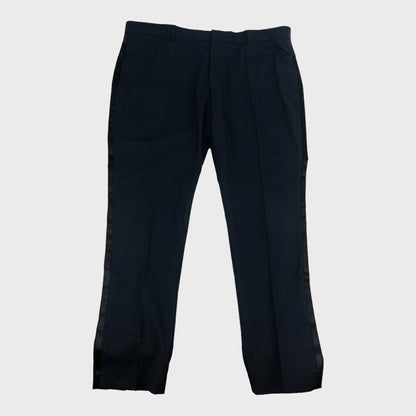 Navy Slim Fit Suit Trousers