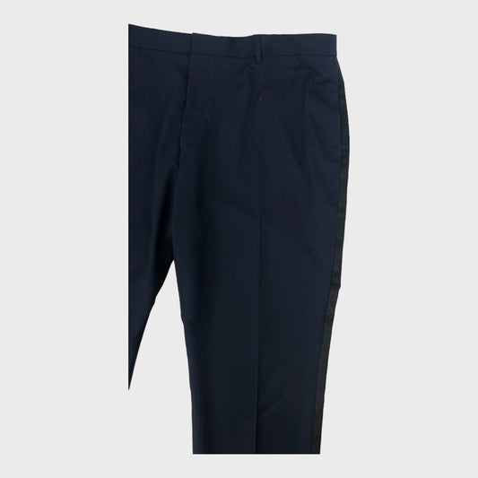 Navy Slim Fit Suit Trousers