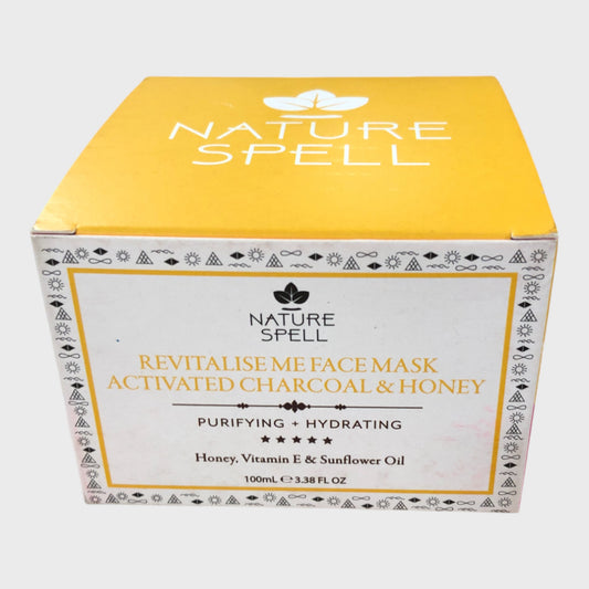 NATURE SPELL Revitalise Me Face Mask Charcoal Honey 100ml Hydrating