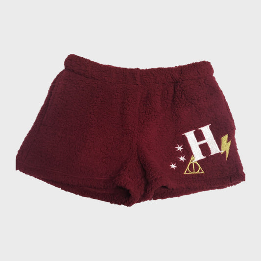 Burgundy Harry Potter Fleece Short Pyjamas