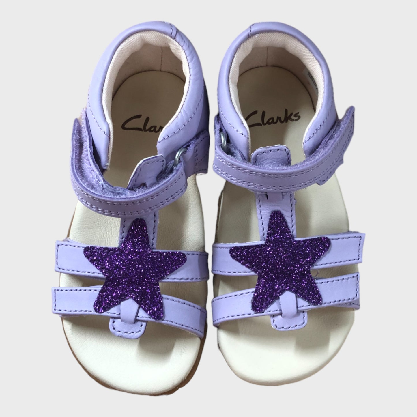 Clarks Zora Purple Star Sandals