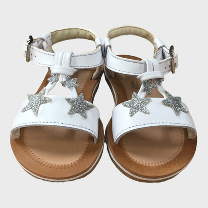 Clarks Finch Summer White Star Sandals