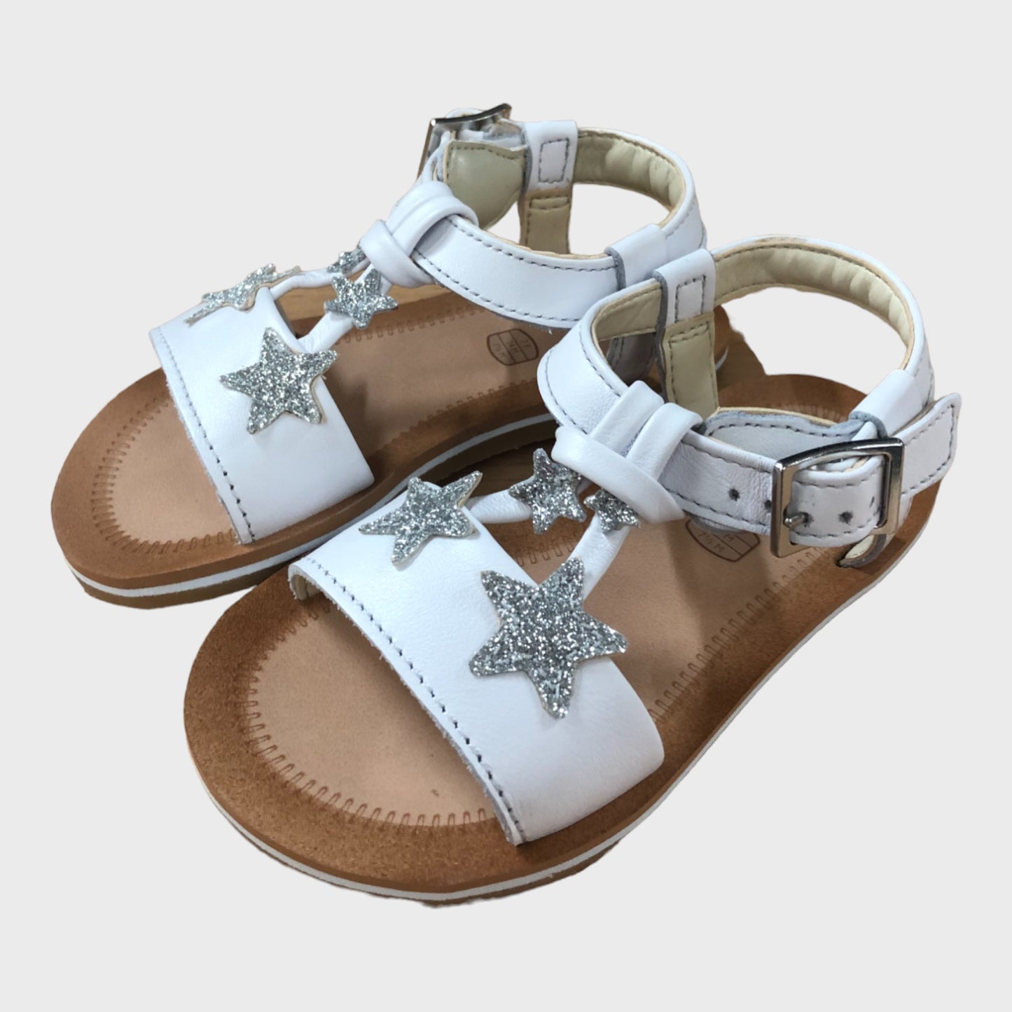 Clarks Finch Summer White Star Sandals