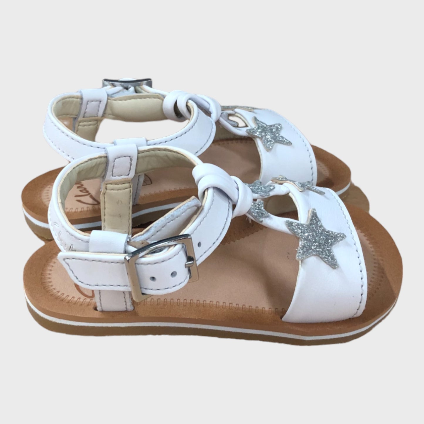 Clarks Finch Summer White Star Sandals