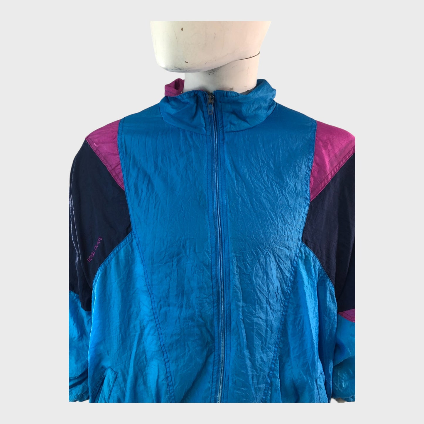 Pink and Blue Wind Breaker Jacket