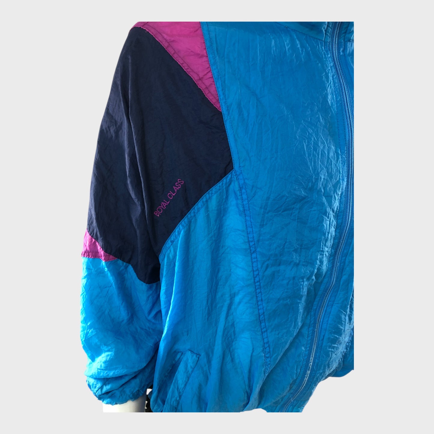 Pink and Blue Wind Breaker Jacket