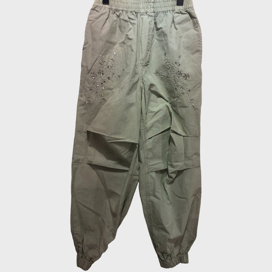 Green Parachute Cargo Trousers