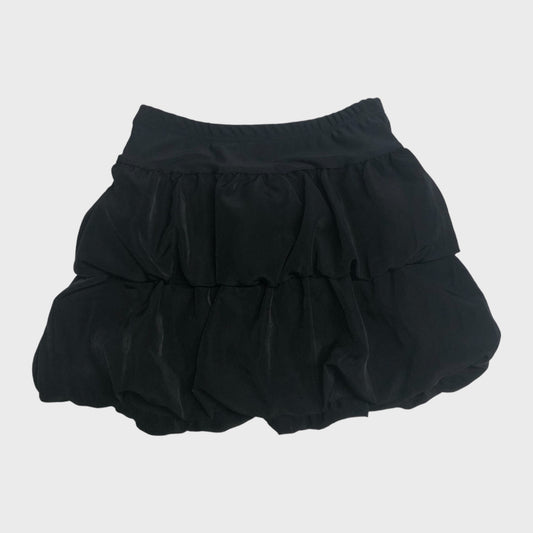 Black Mini Puff Ball Skirt