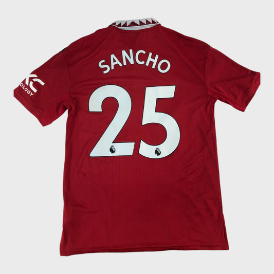 Kids' Manchester United 2022 Home Shirt -Sancho