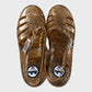 JUJU Glitter Sandals Women's Gold UK Size Fashion Summer Footwear