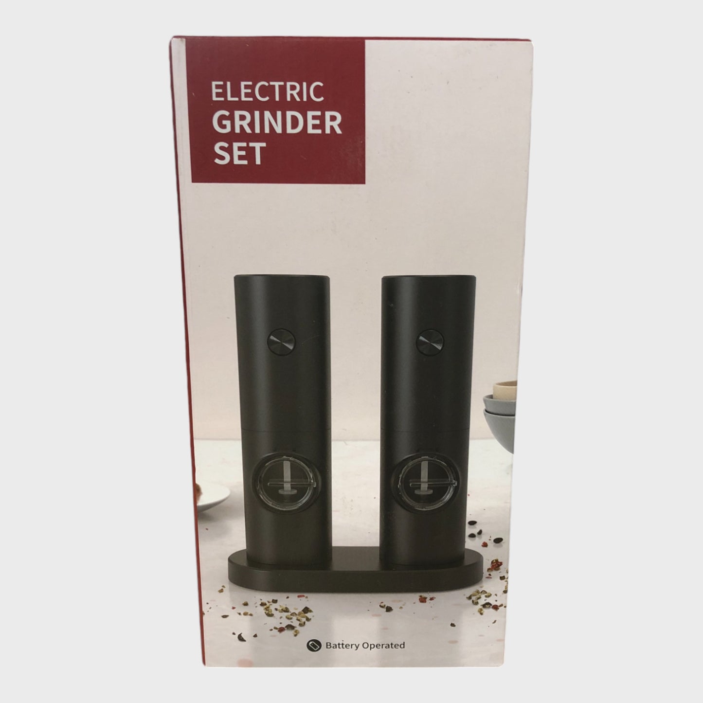 Electric Grinder Set - Salt & Pepper Mills