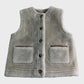 Branded Tan Reversible Faux Fur Gilet - Size 10