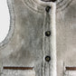 Branded Tan Reversible Faux Fur Gilet - Size 10