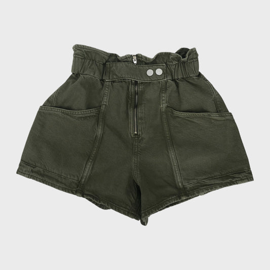 Khaki Paperbag Shorts