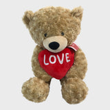 Light Brown 'Love' Heart Plush Teddy Bear