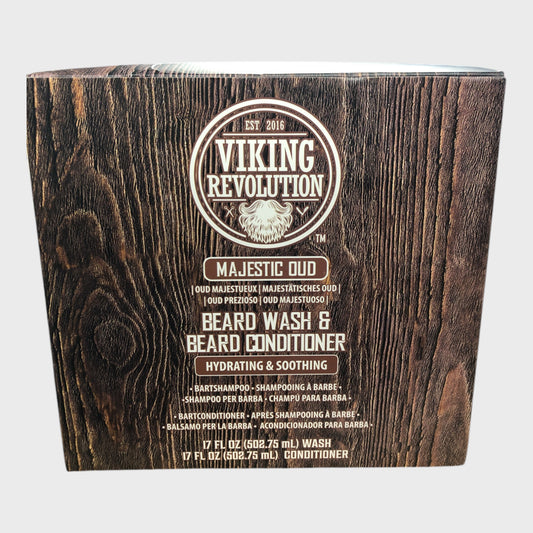 Viking Revolution Majestic Oud Beard Wash and Beard Conditioner Set