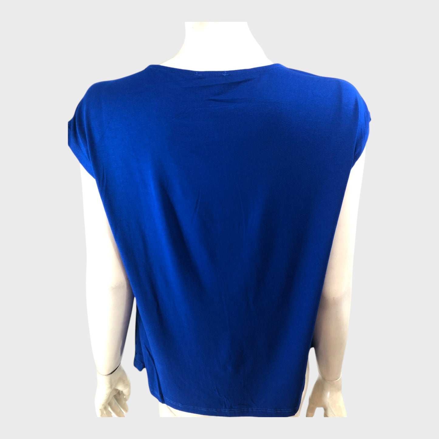 Branded Blue Satin Front Top