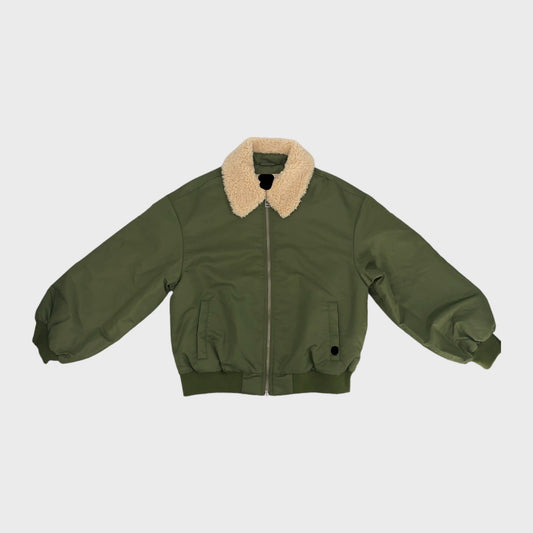 Olive Green Branded Bomber jacket