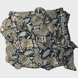 Women's Snakeskin Print Ruffle Skirt Lightweight All Seasons