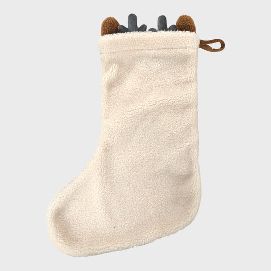 Fleece Reindeer Christmas Stocking