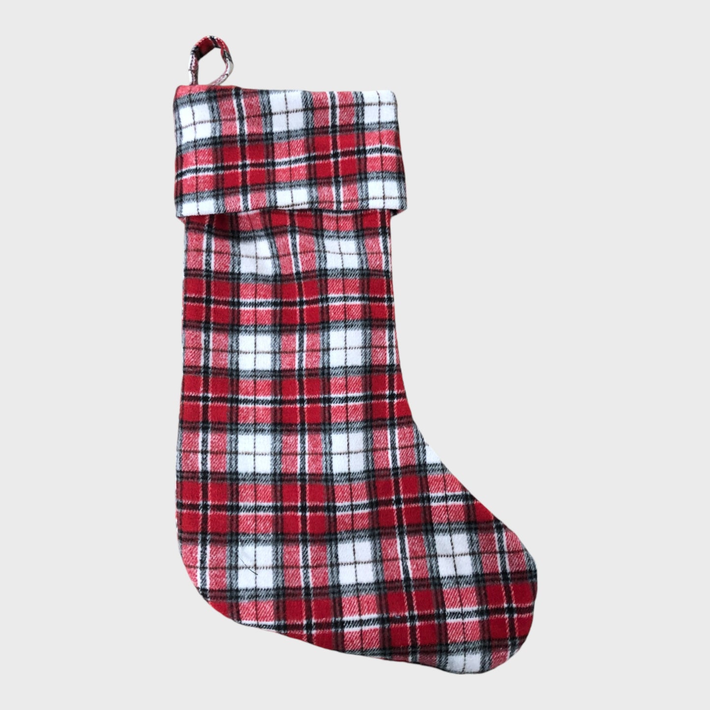 Large Tartan Christmas Stocking