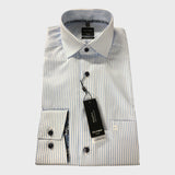 Olymp Luxor Modern Fit Blue Striped Shirt