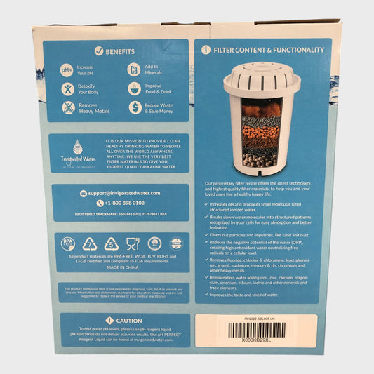 Invigorated Water Alkaline Water Filter Pitcher - 2.5 Litre