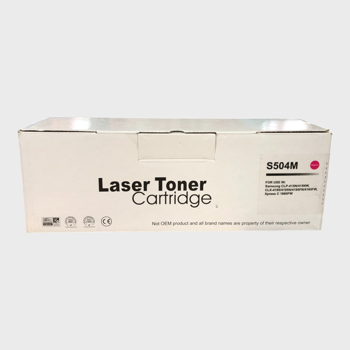 Magenta Laser Toner Cartridge Compatible with Samsung (S504M)