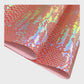 Embossed PU Faux Leather Crafting Roll - Orange Snakeskin - Pack of Two