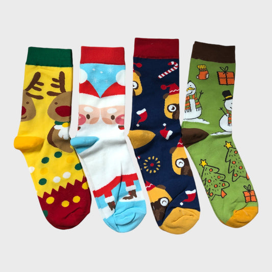 Christmas Socks - Pack of Four