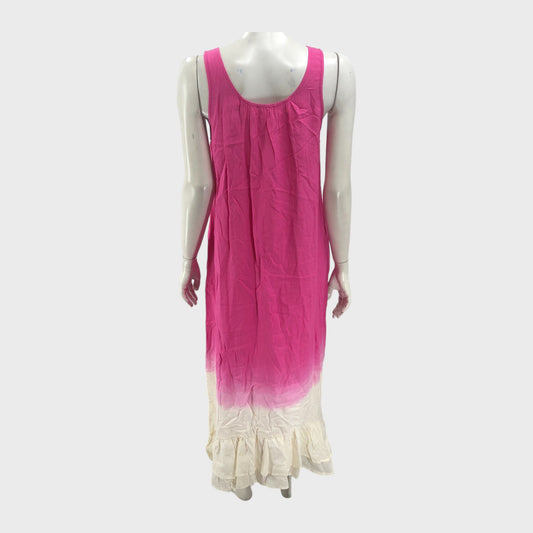 Pink Sun X Star Apparel Tie Dye Maxi Dress
