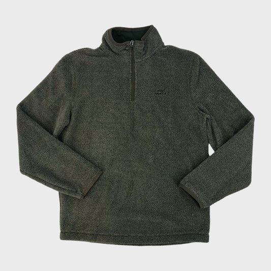 Khaki Branded Textured Sweater
