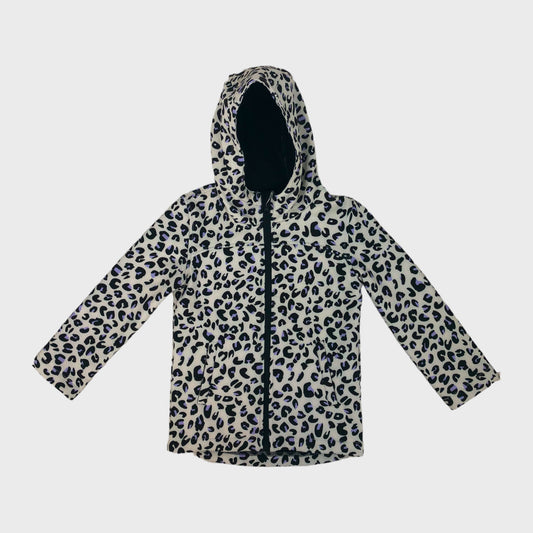 Cream Leopard Print Branded Jacket