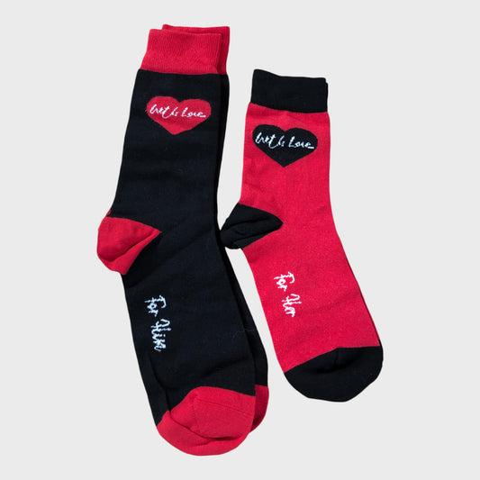 His and Hers 'With Love' Socks