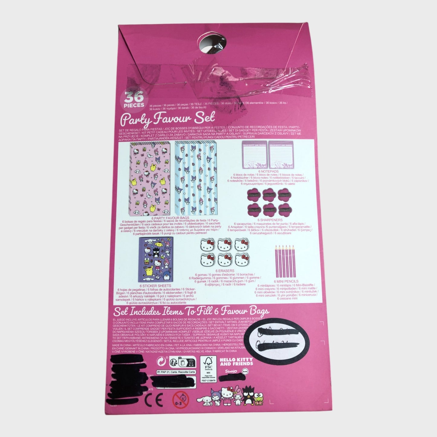 Hello Kitty Party Favour Set 36pcs