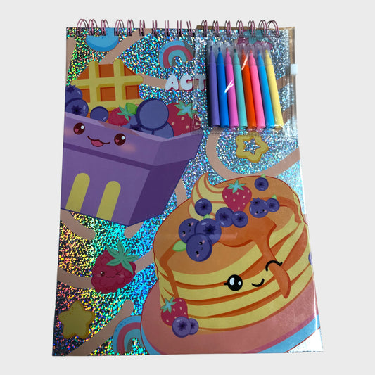 Kawaii Food Colouring and Activity Book